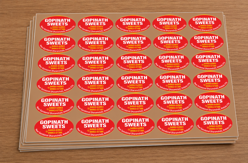 CUSTOM STICKER S 01| 100 SHEETS