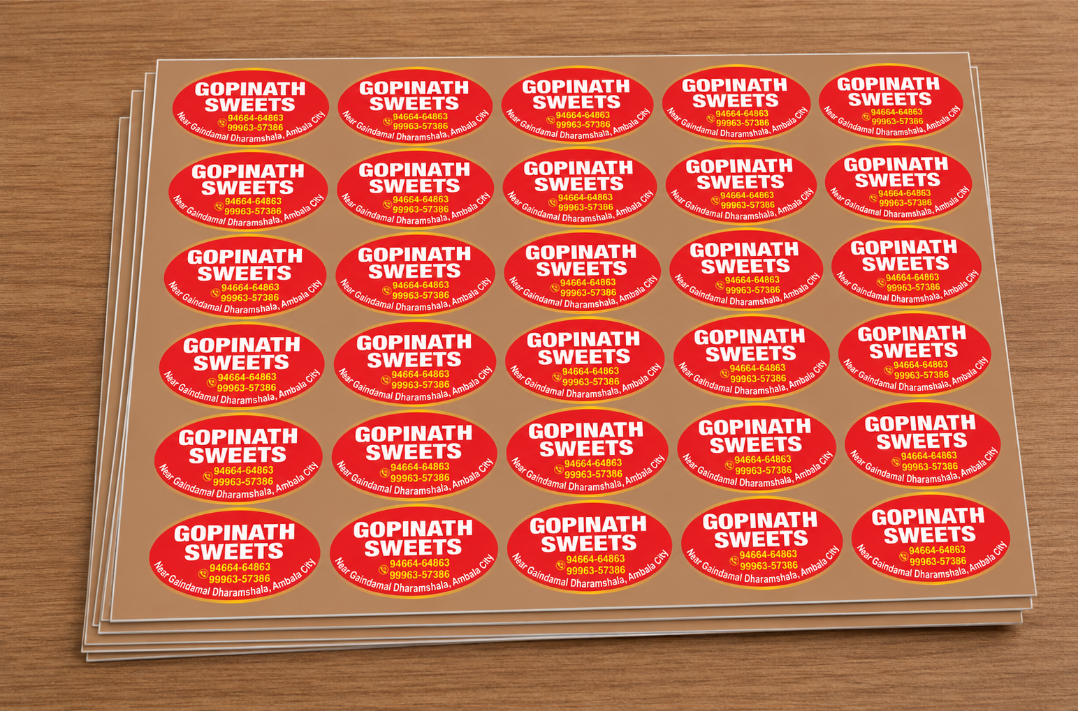 CUSTOM STICKER S 01| 100 SHEETS