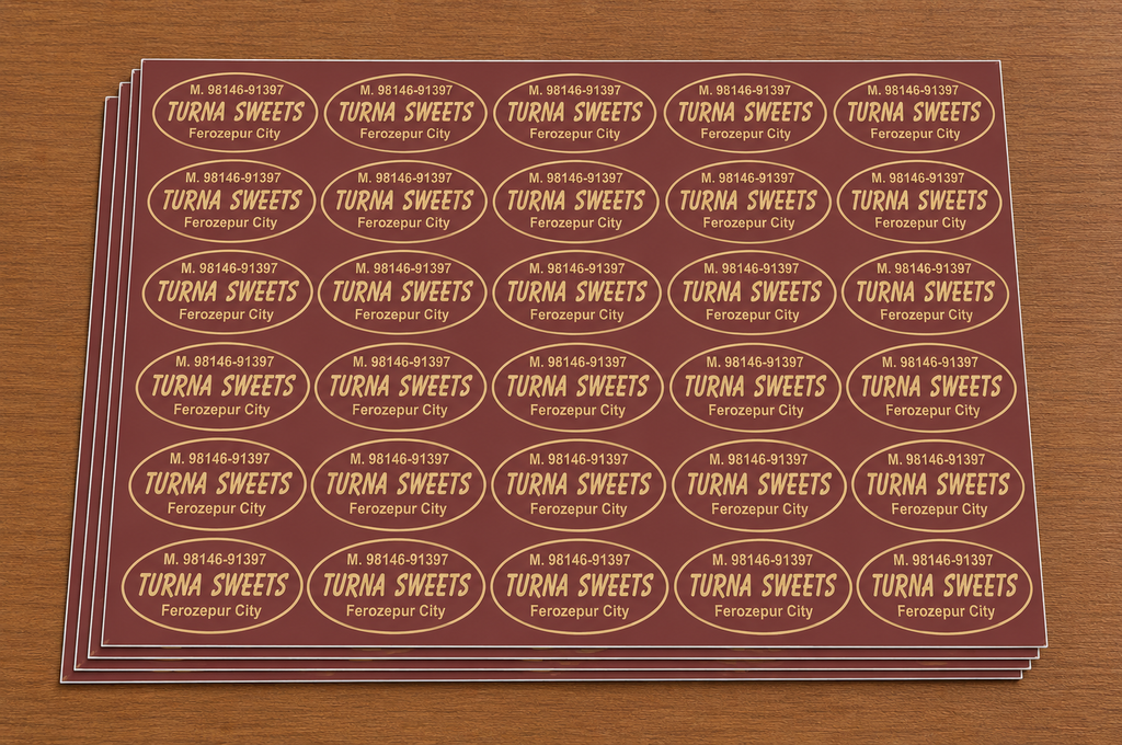 CUSTOM STICKER S 10| 100 SHEETS