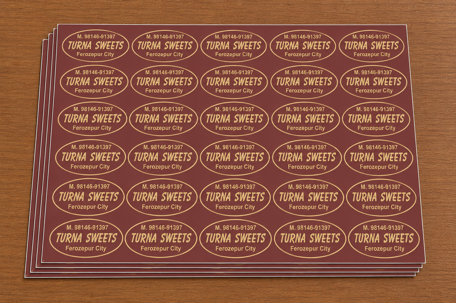 CUSTOM STICKER S 10| 100 SHEETS