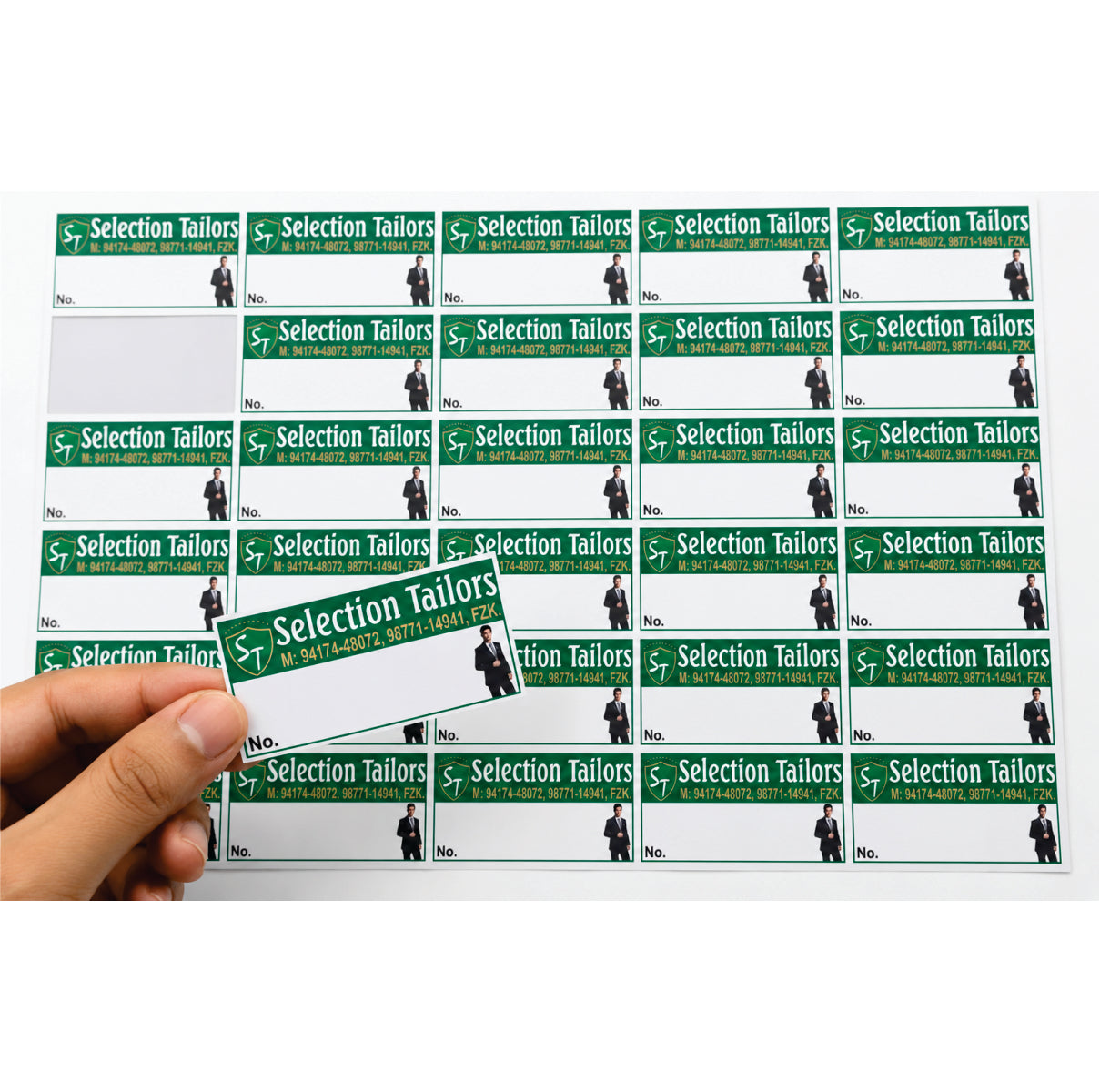 CUSTOM STICKER TA 10| 100 SHEETS