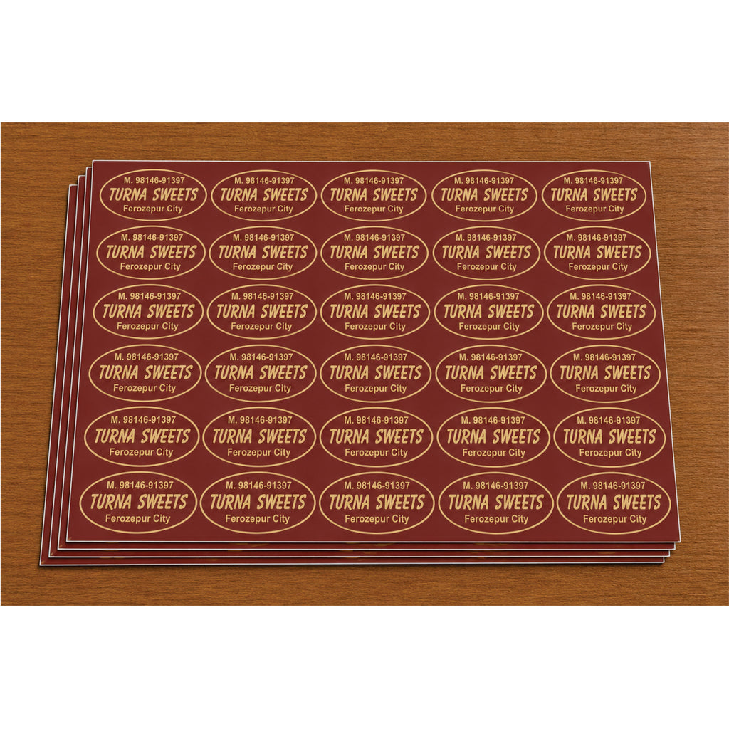 CUSTOM STICKER SW 10 | 100 SHEETS