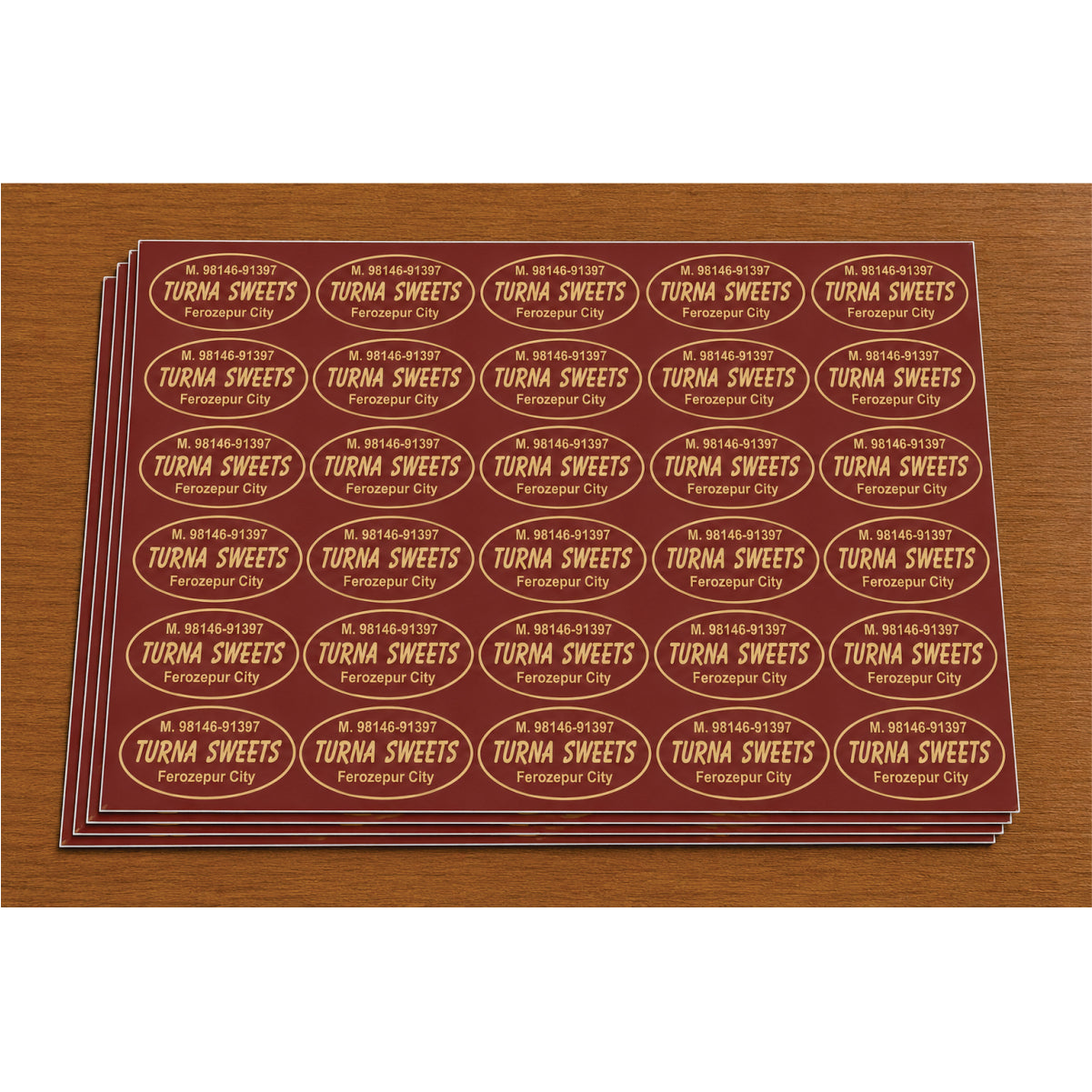 CUSTOM STICKER SW 10 | 100 SHEETS