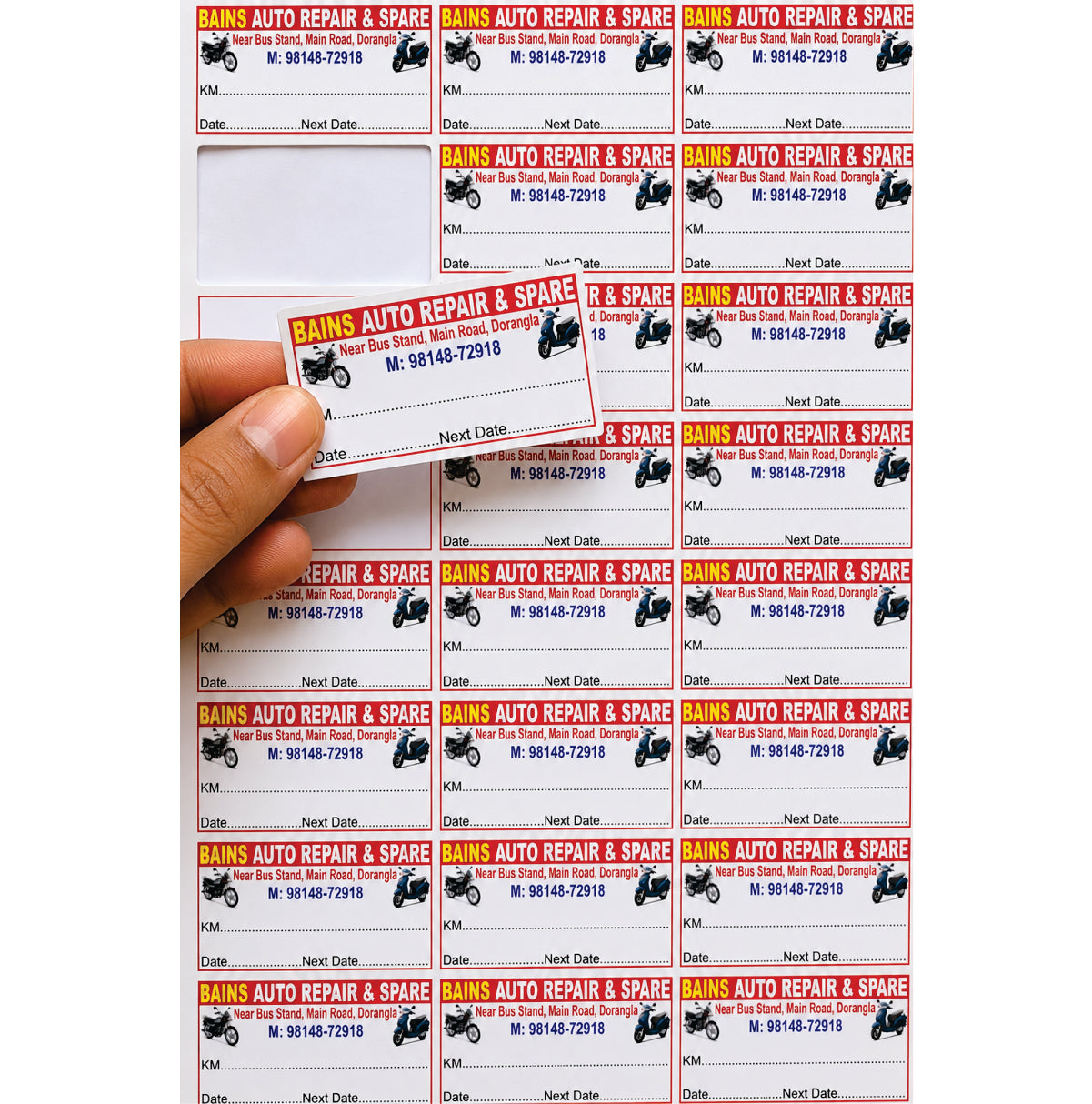 CUSTOM STICKER AU 10| 100 SHEETS
