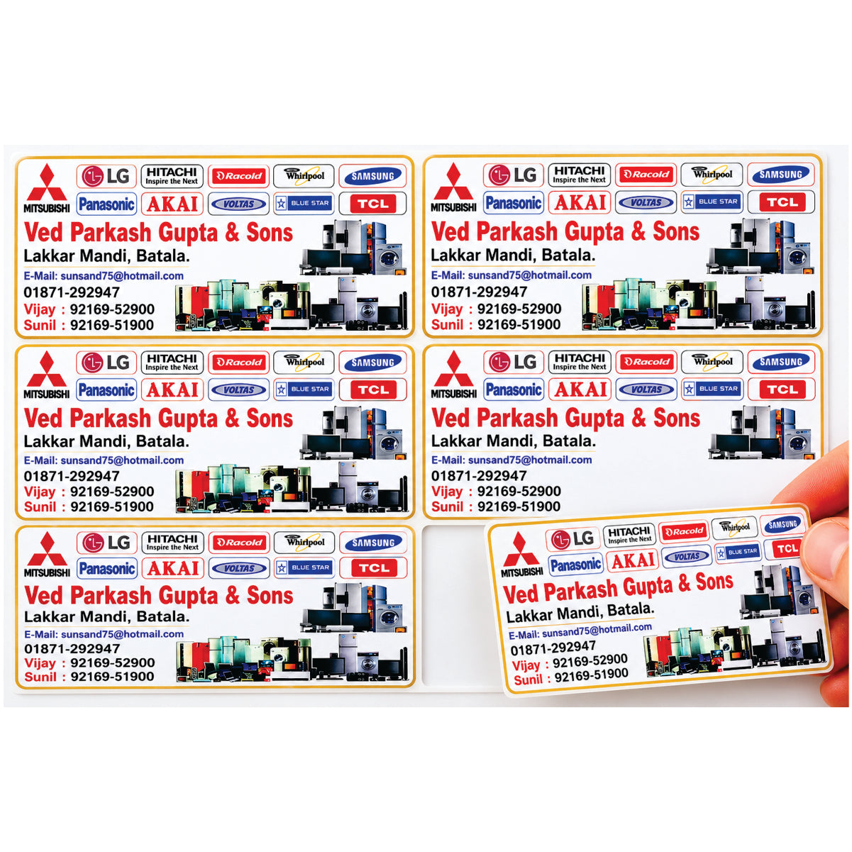 CUSTOM STICKER EL 10| 100 SHEETS