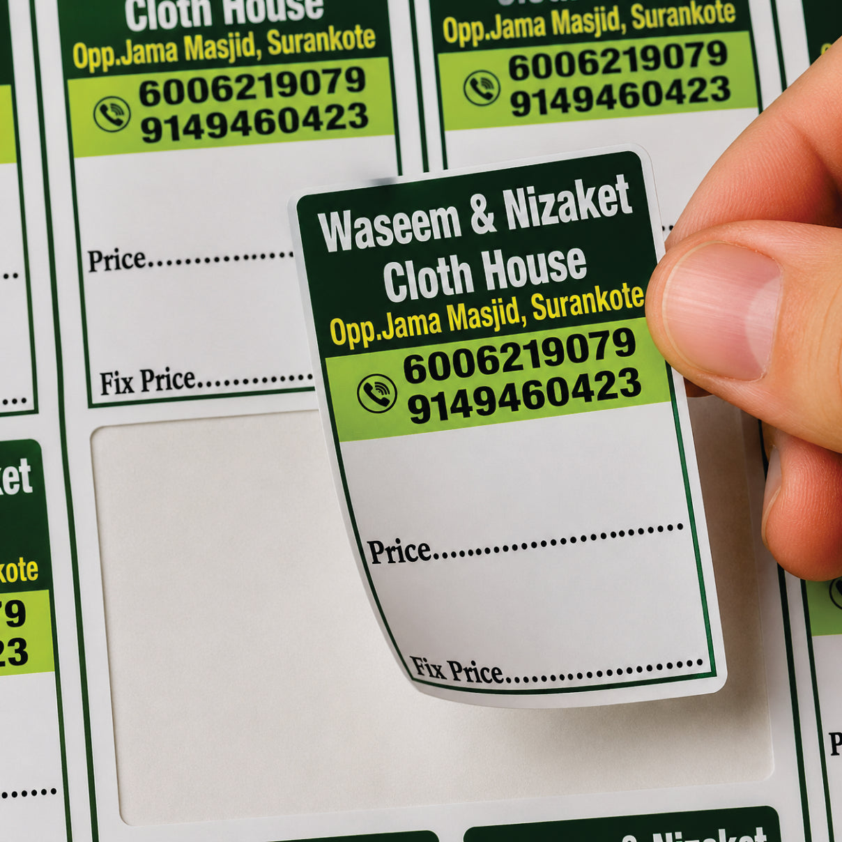CUSTOM STICKER CL 11| 100 SHEETS