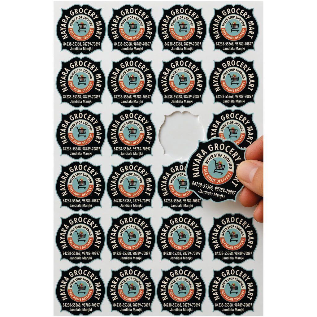CUSTOM STICKER GR 12| 100 SHEETS
