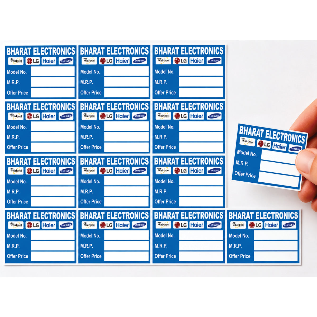 CUSTOM STICKER EL 12| 100 SHEETS