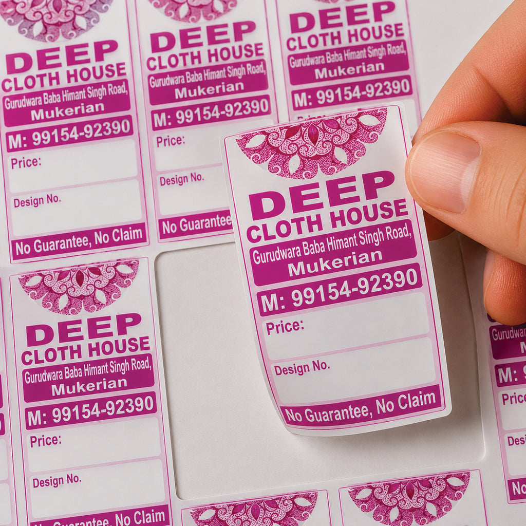 CUSTOM STICKER CL 12| 100 SHEETS