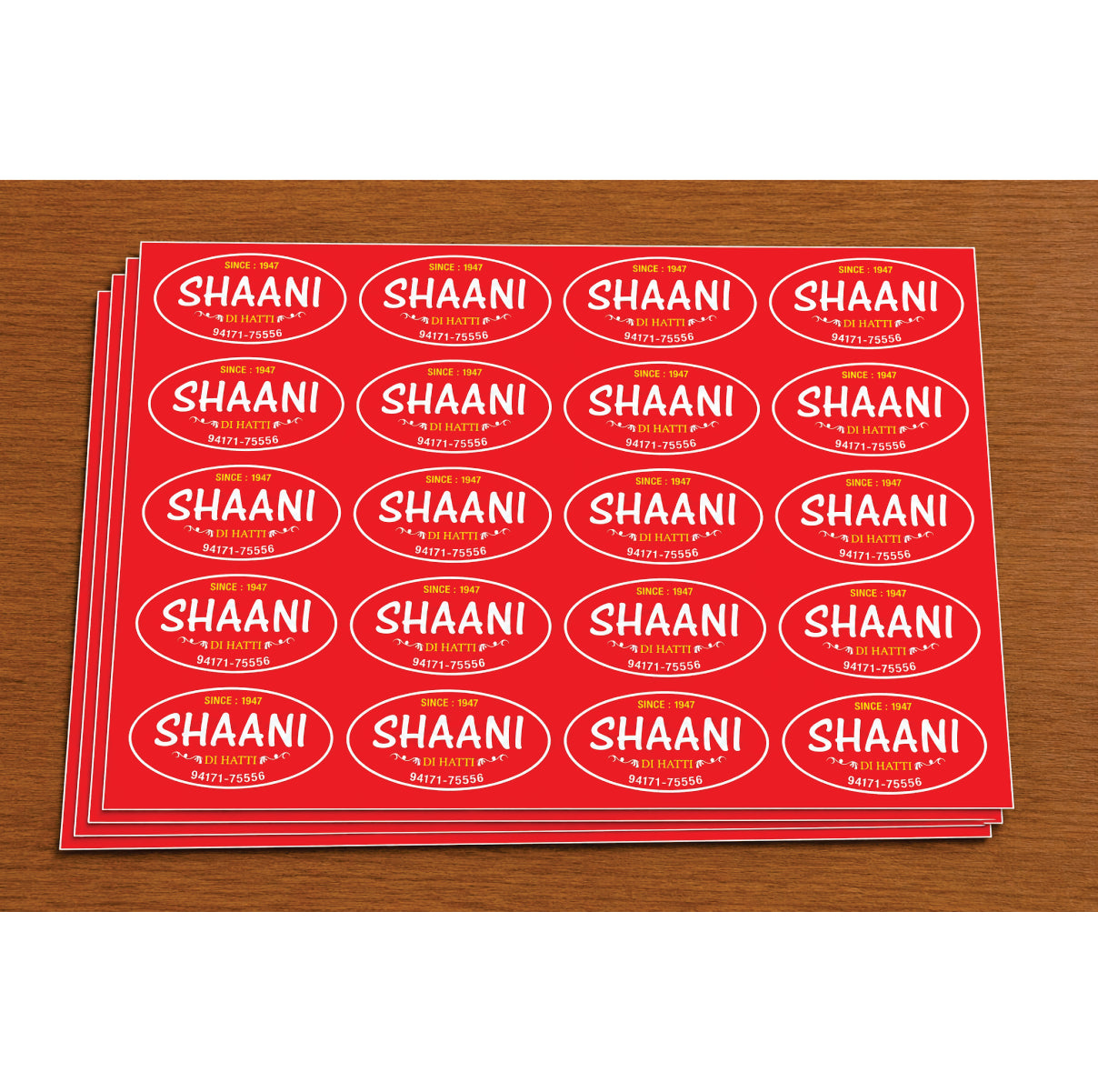 CUSTOM STICKER SW 12 | 100 SHEETS