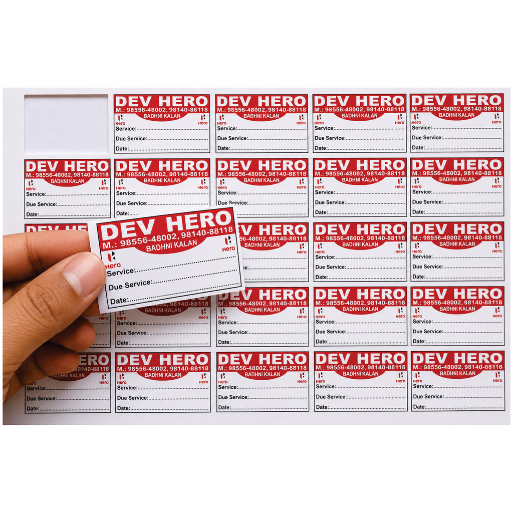 CUSTOM STICKER AU 12| 100 SHEETS
