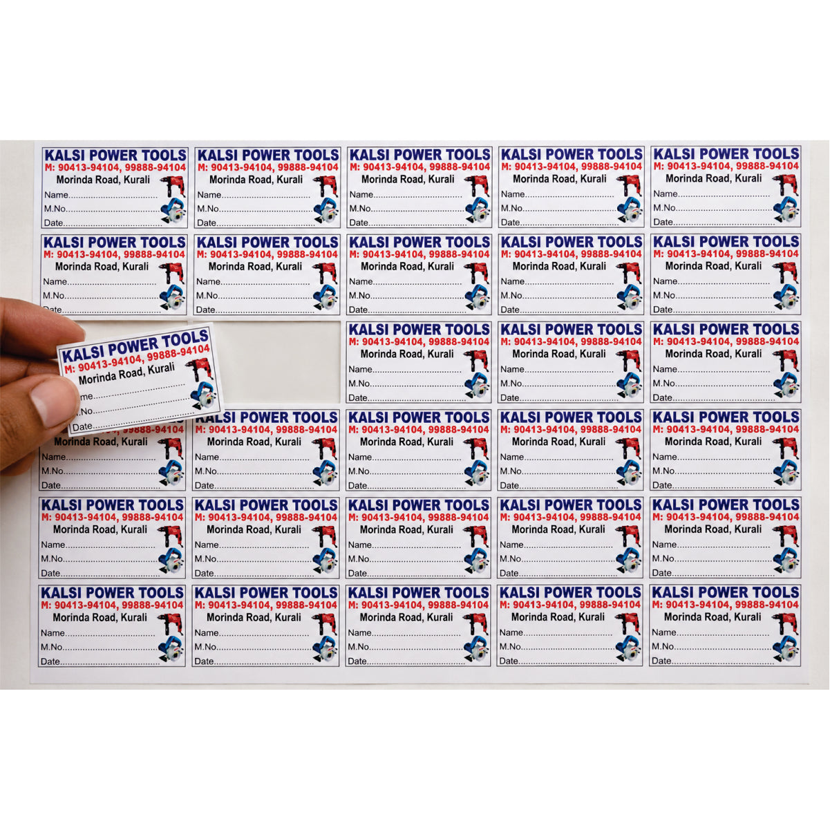 CUSTOM STICKER RE 12| 100 SHEETS