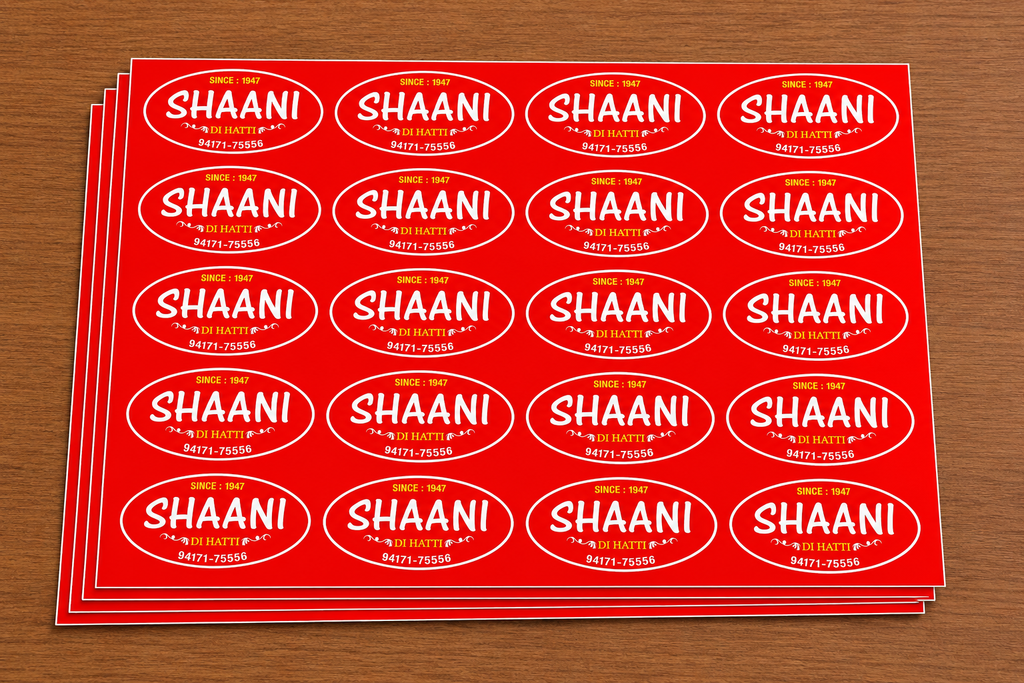 CUSTOM STICKER S 12| 100 SHEETS