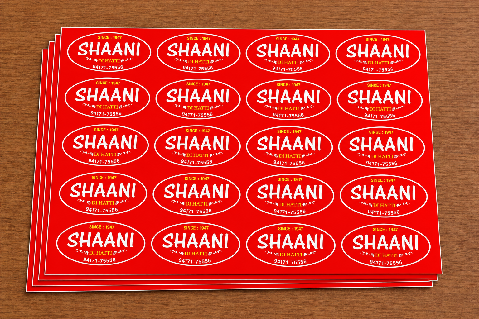 CUSTOM STICKER S 12| 100 SHEETS