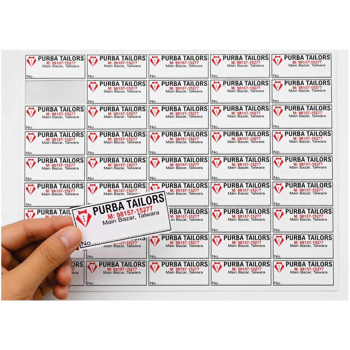 CUSTOM STICKER TA 12| 100 SHEETS