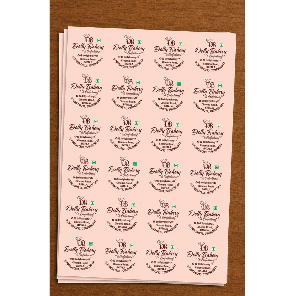 CUSTOM STICKER BK 013 | 100 SHEETS