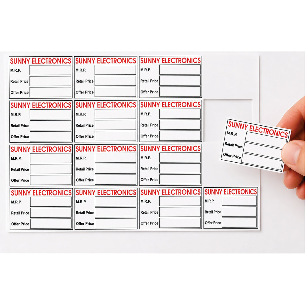 CUSTOM STICKER EL 13| 100 SHEETS