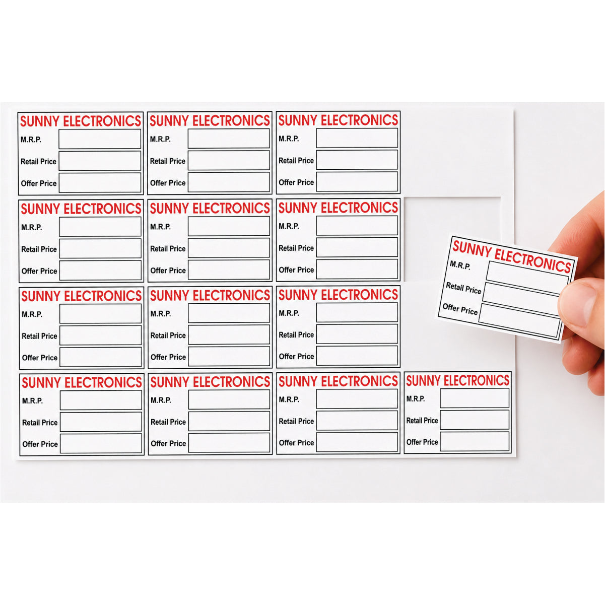 CUSTOM STICKER EL 13| 100 SHEETS