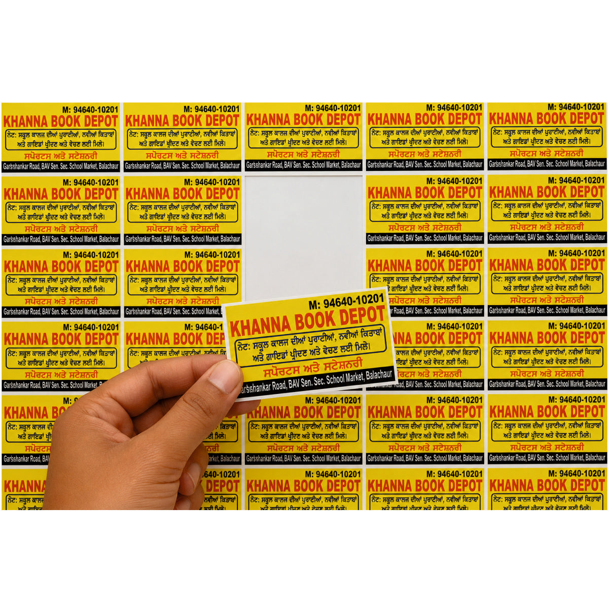 CUSTOM STICKER Bo 13| 100 SHEETS