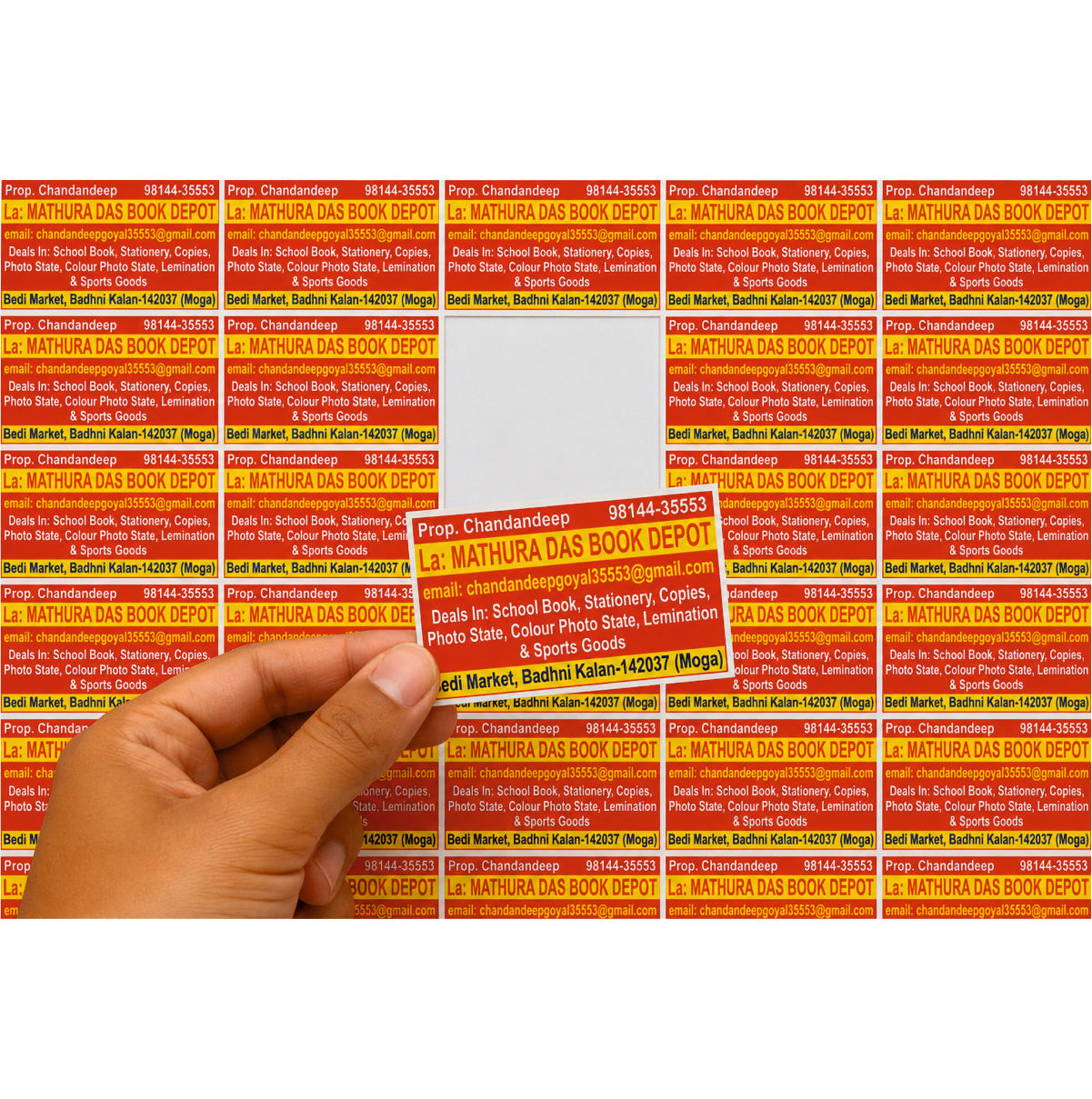CUSTOM STICKER Bo 14| 100 SHEETS