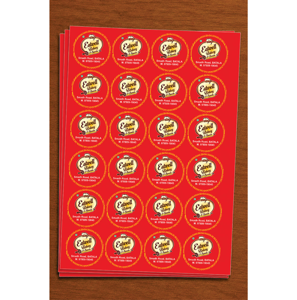 CUSTOM STICKER BK 015 | 100 SHEETS