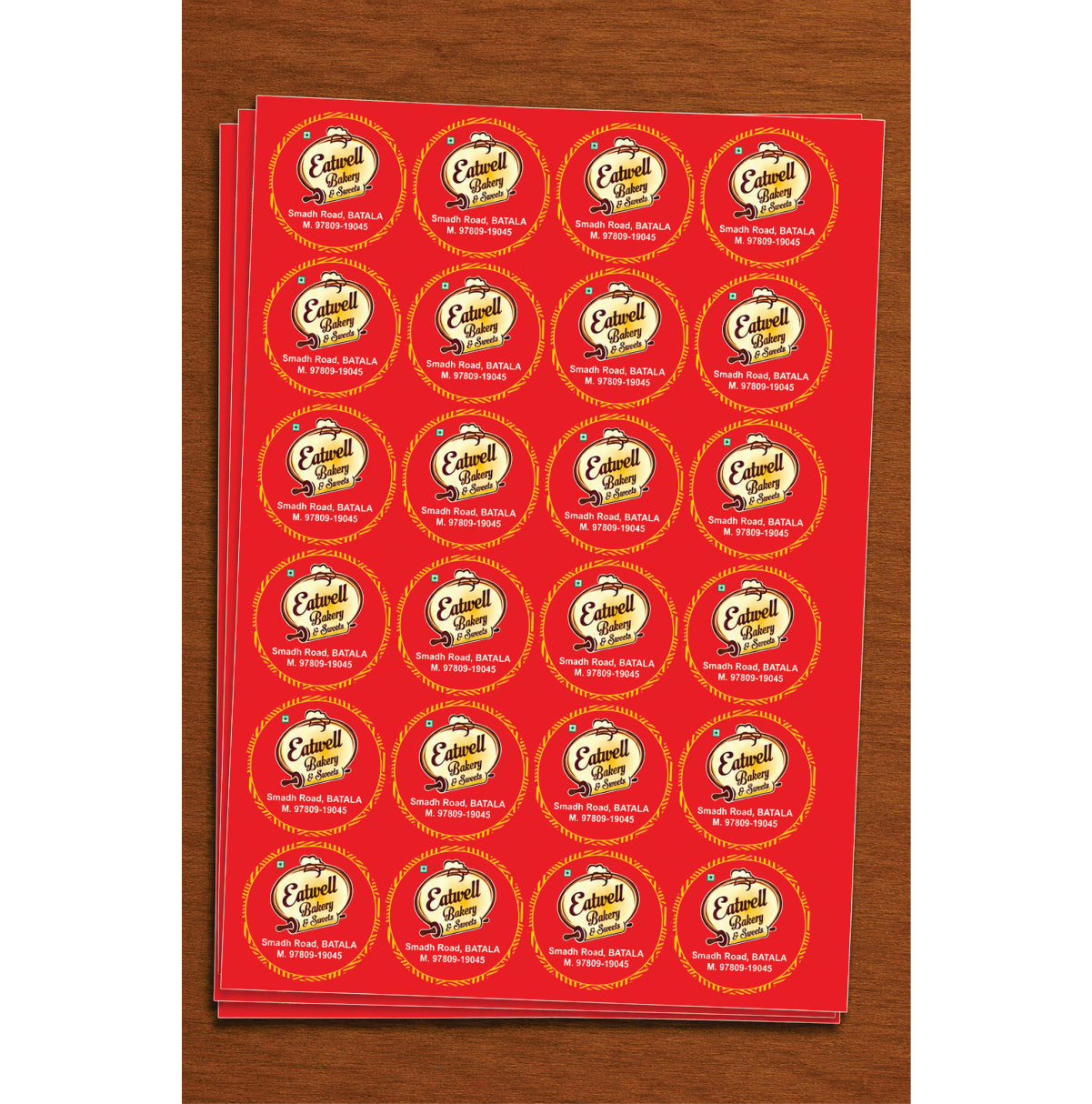 CUSTOM STICKER BK 015 | 100 SHEETS