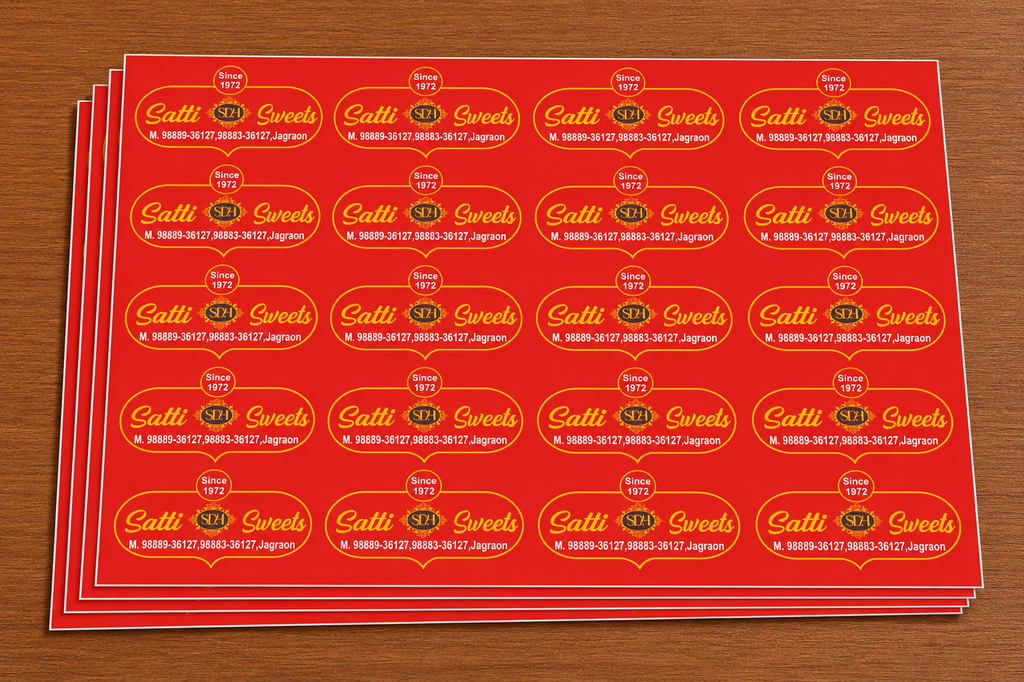CUSTOM STICKER S 15| 100 SHEETS