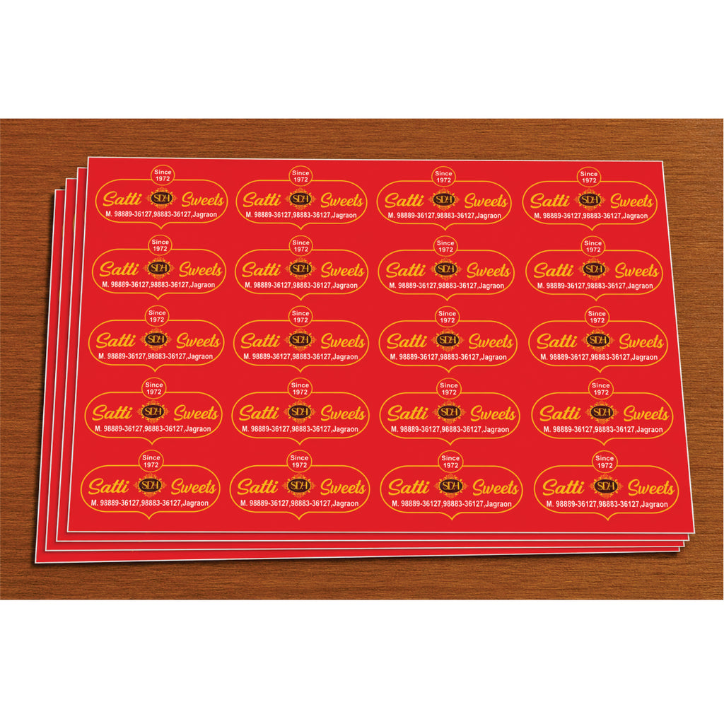 CUSTOM STICKER SW 15 | 100 SHEETS