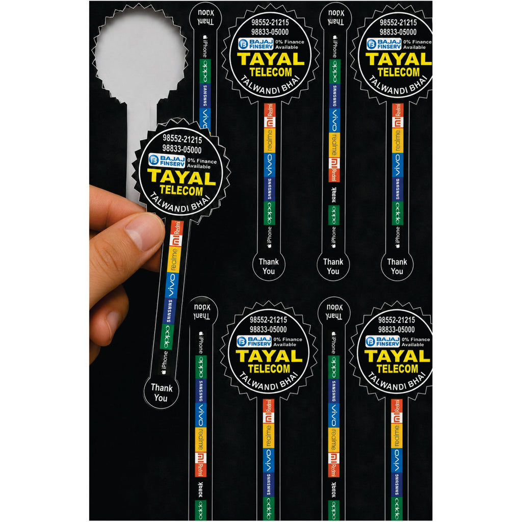 CUSTOM STICKER MO 15| 100 SHEETS