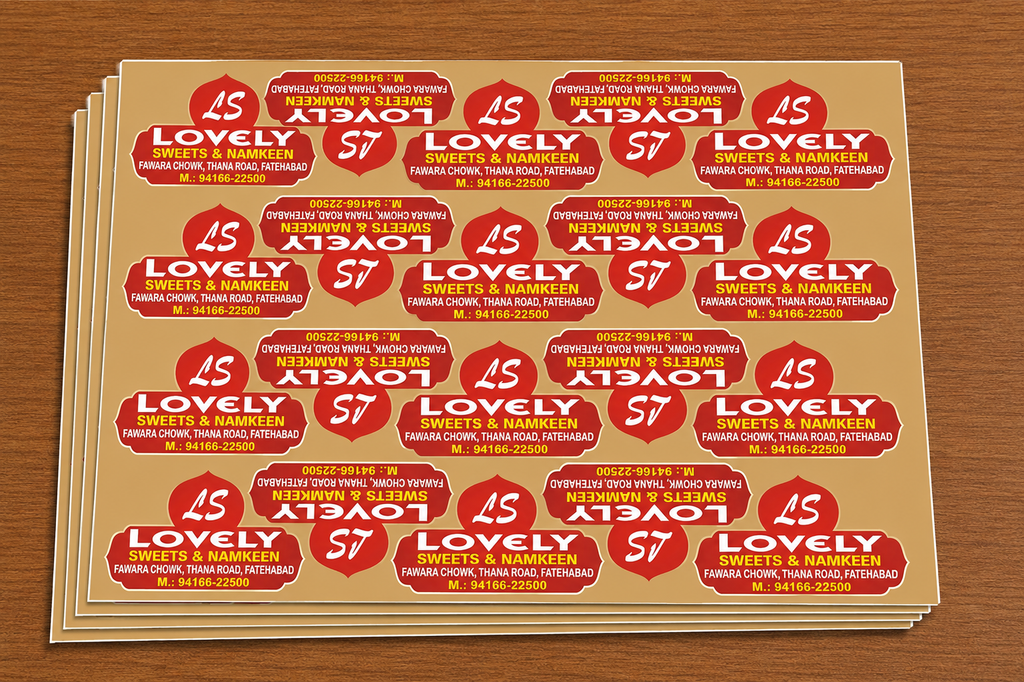 CUSTOM STICKER S 16| 100 SHEETS