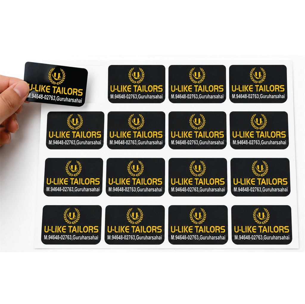 CUSTOM STICKER TA 16| 100 SHEETS
