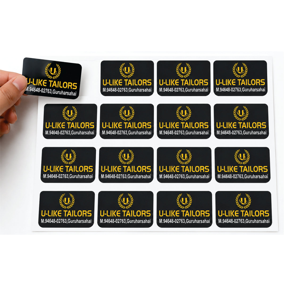 CUSTOM STICKER TA 16| 100 SHEETS