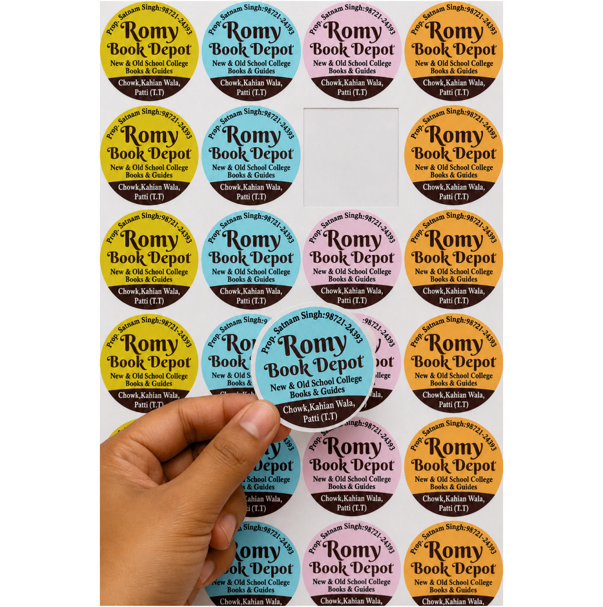 CUSTOM STICKER Bo 16| 100 SHEETS