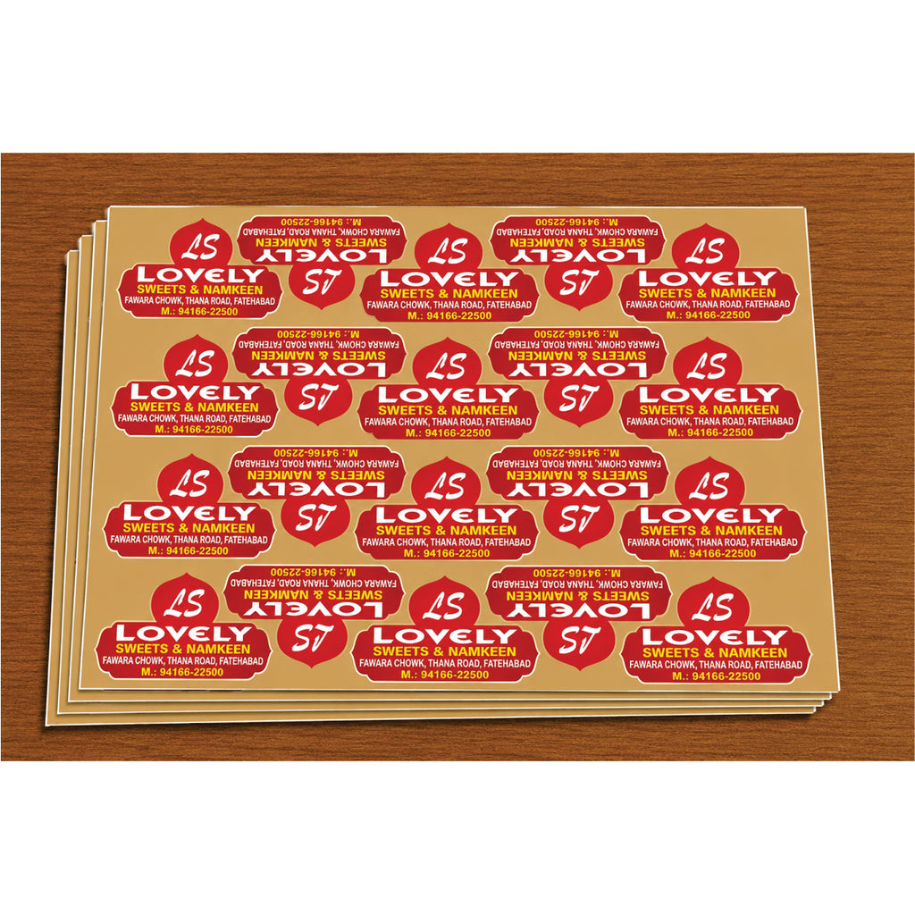 CUSTOM STICKER SW 16 | 100 SHEETS