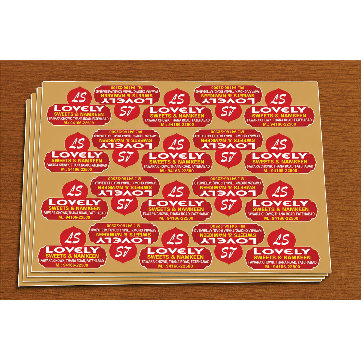 CUSTOM STICKER SW 16 | 100 SHEETS