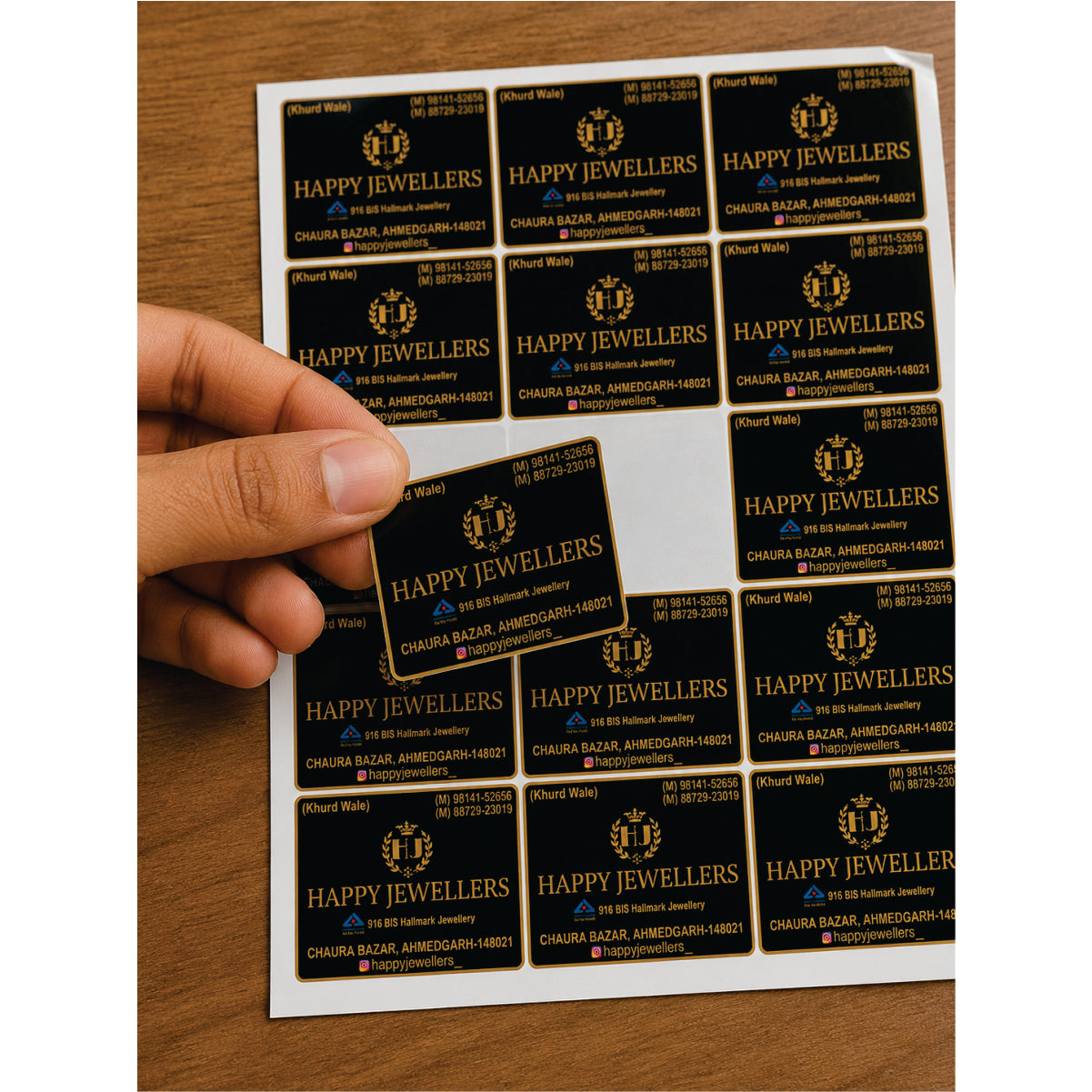 CUSTOM STICKER JE 16 | 100 SHEETS
