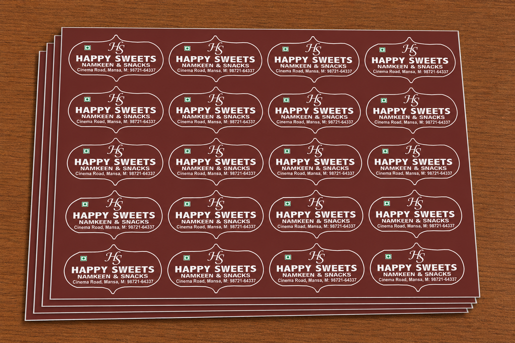 CUSTOM STICKER S 17| 100 SHEETS