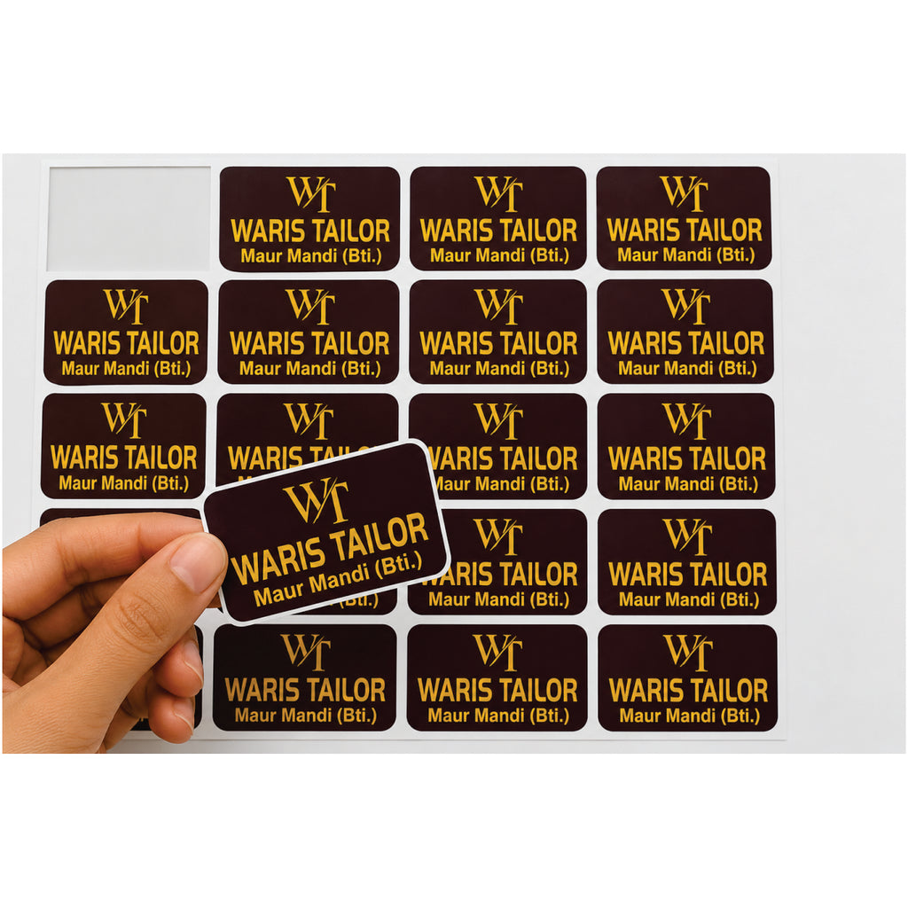 CUSTOM STICKER TA 17| 100 SHEETS