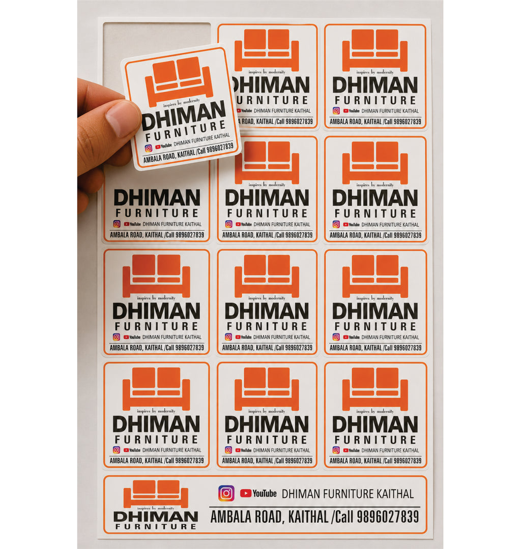 CUSTOM STICKER FUR 17| 100 SHEETS