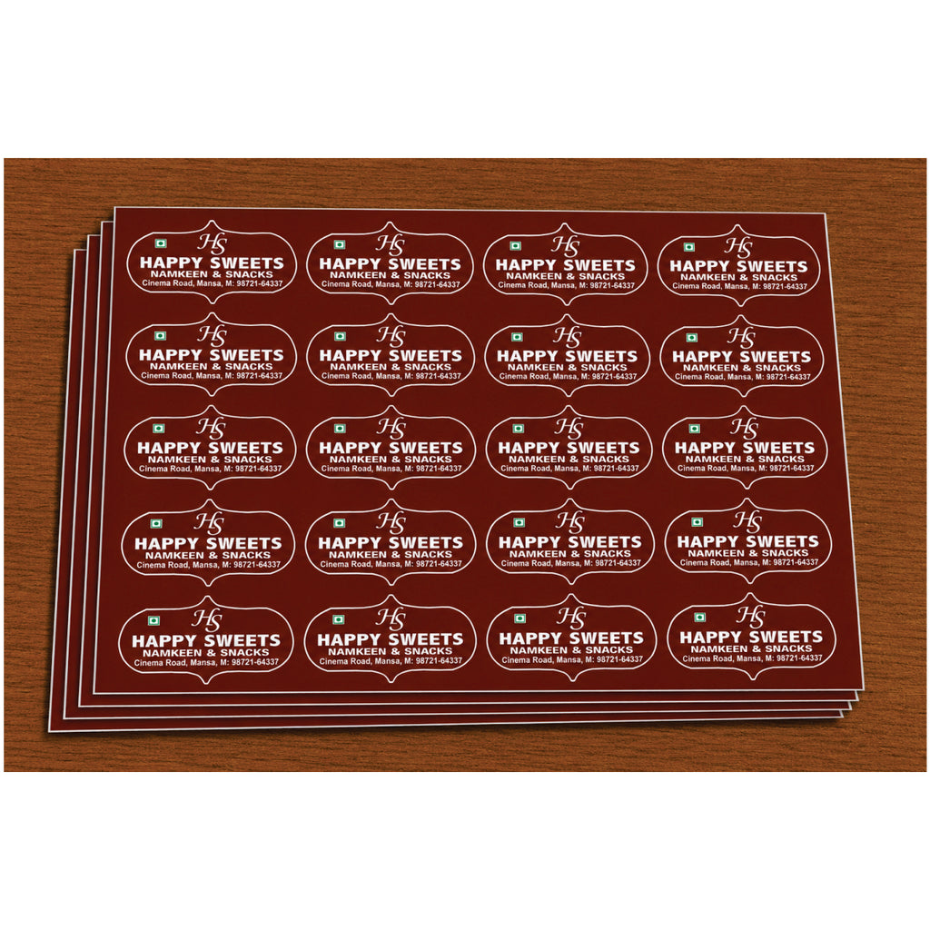 CUSTOM STICKER SW 17 | 100 SHEETS