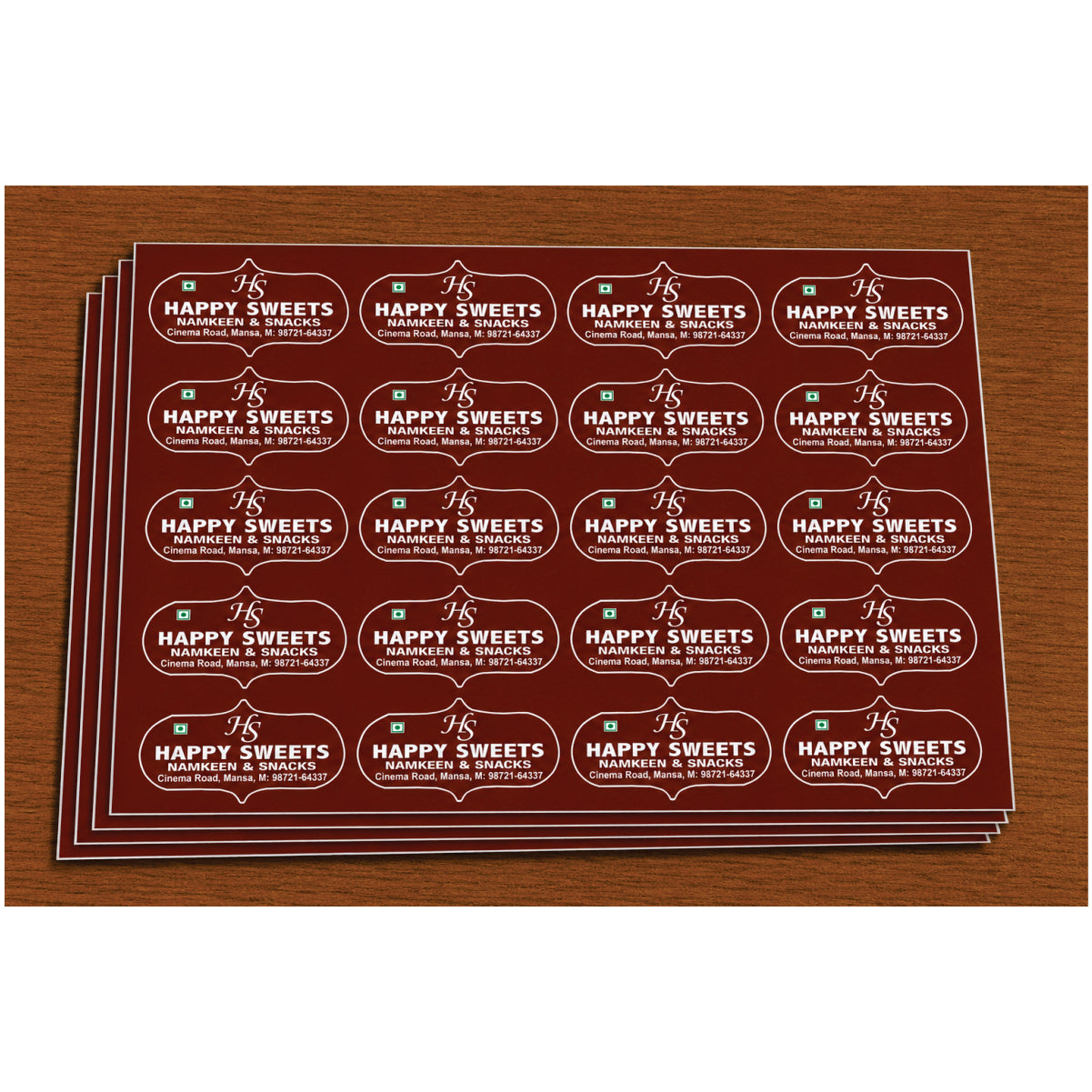 CUSTOM STICKER SW 17 | 100 SHEETS