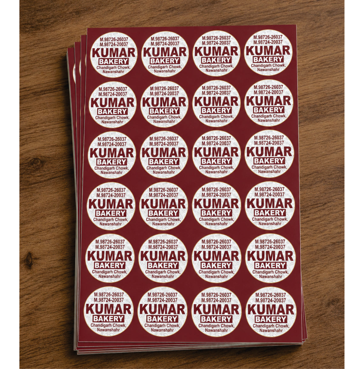 CUSTOM STICKER BK 018 | 100 SHEETS