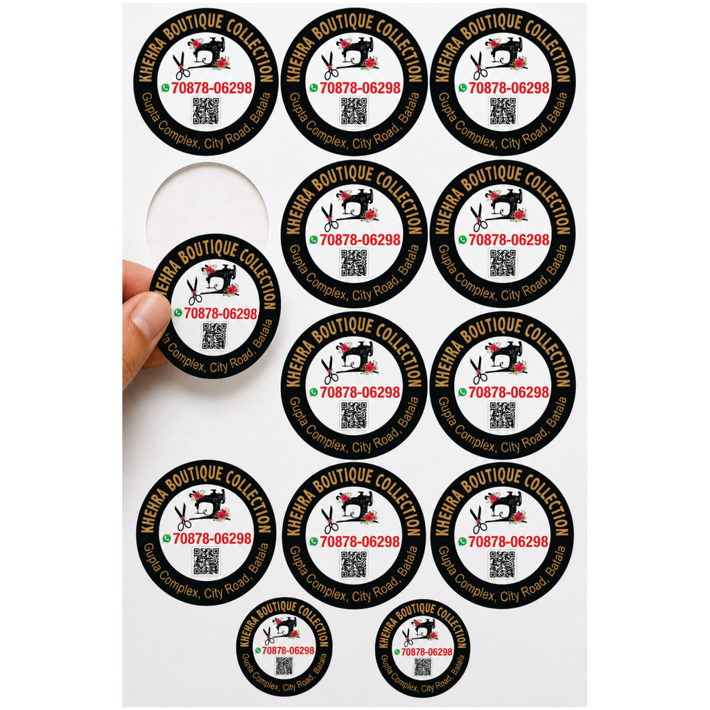 CUSTOM STICKER BOT 18| 100 SHEETS
