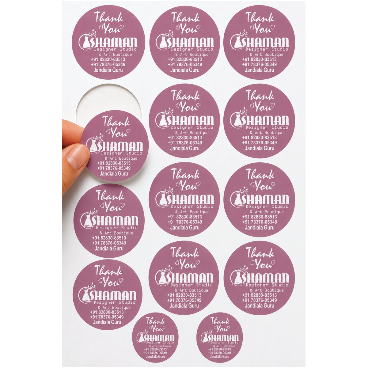CUSTOM STICKER BOT 19| 100 SHEETS