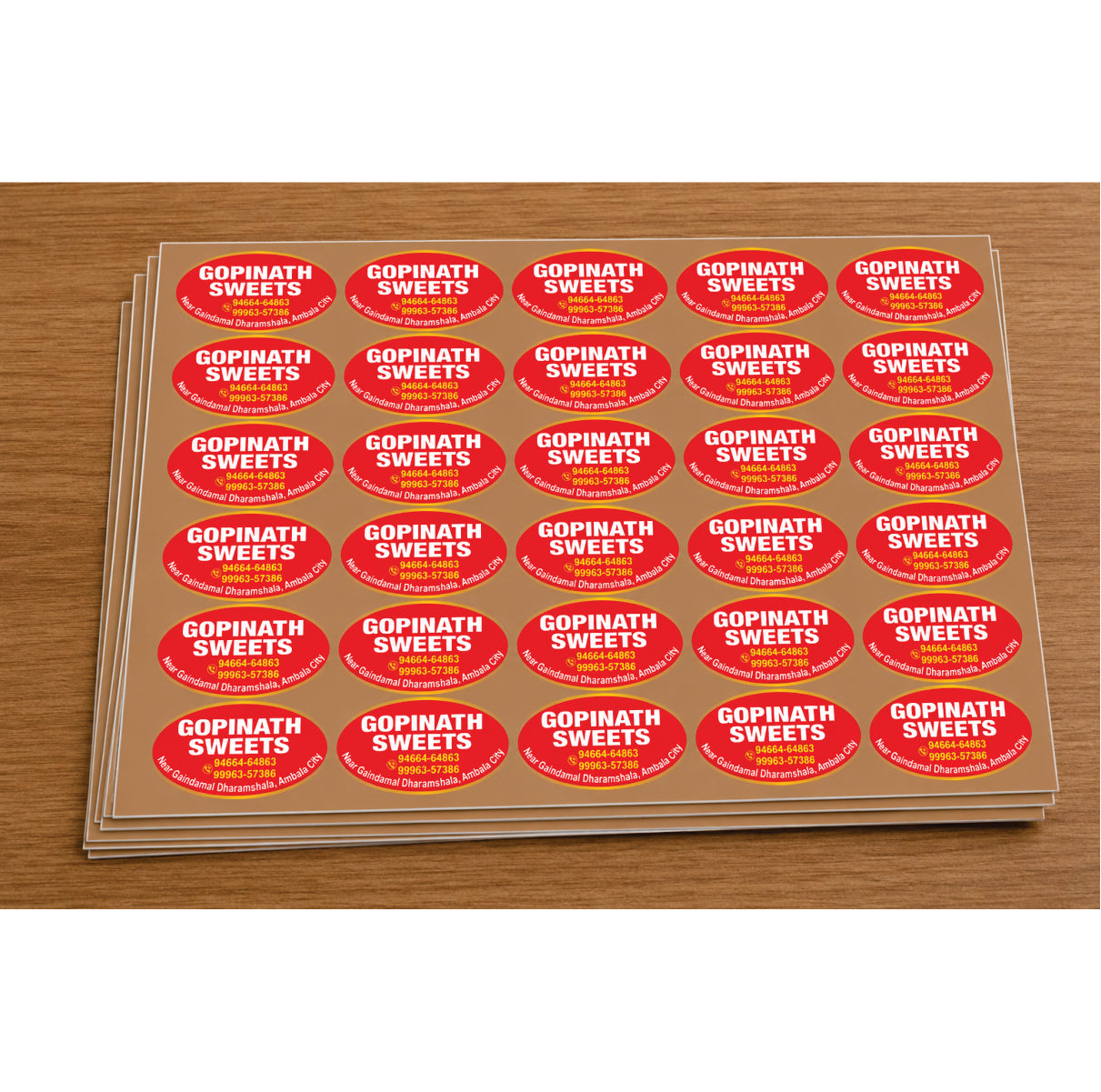 CUSTOM STICKER SW 01 | 100 SHEETS