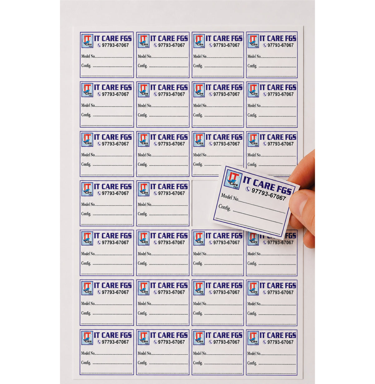 CUSTOM STICKER COM 01| 100 SHEETS