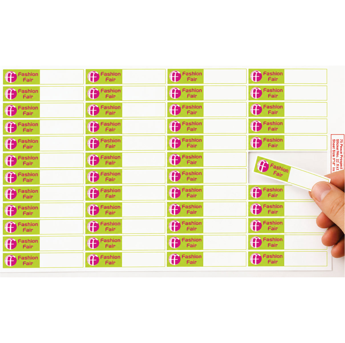 CUSTOM STICKER GE 01 | 100 SHEETS