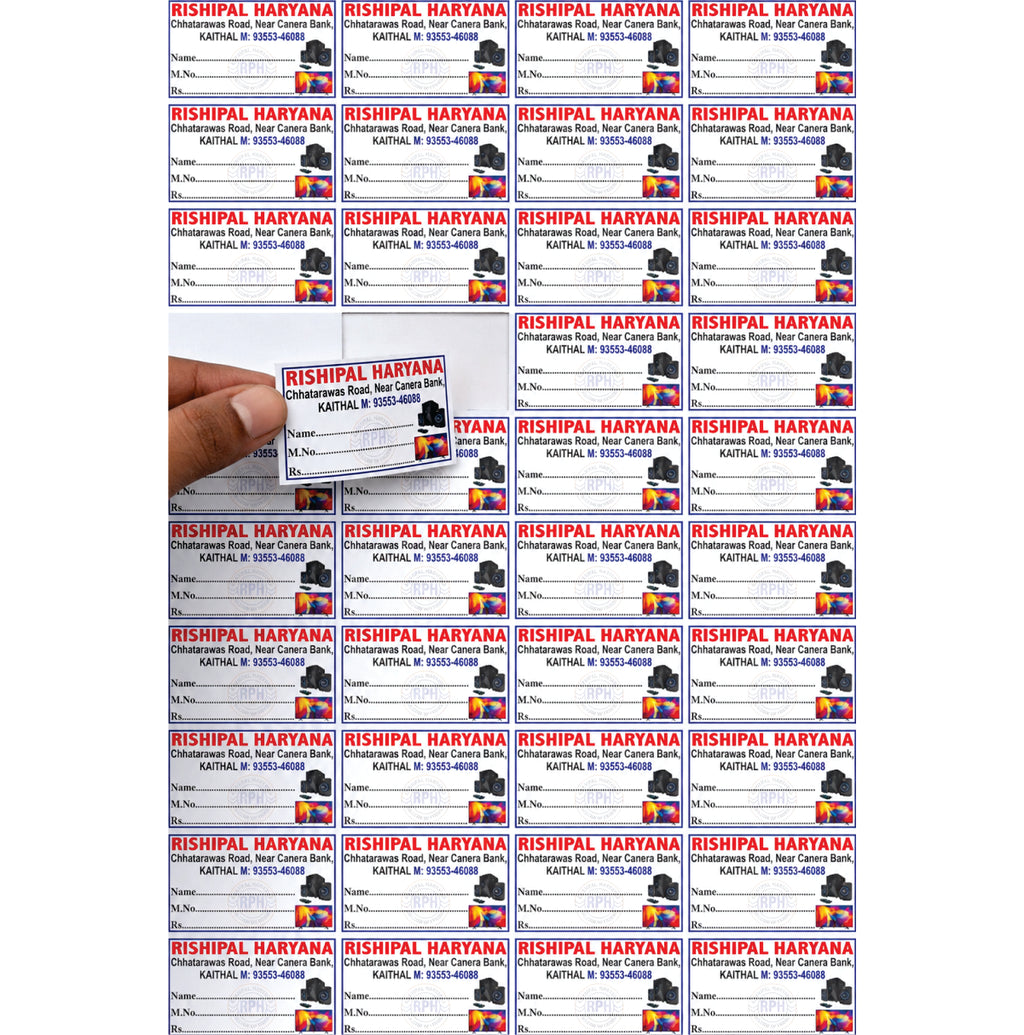 CUSTOM STICKER RE 01| 100 SHEETS