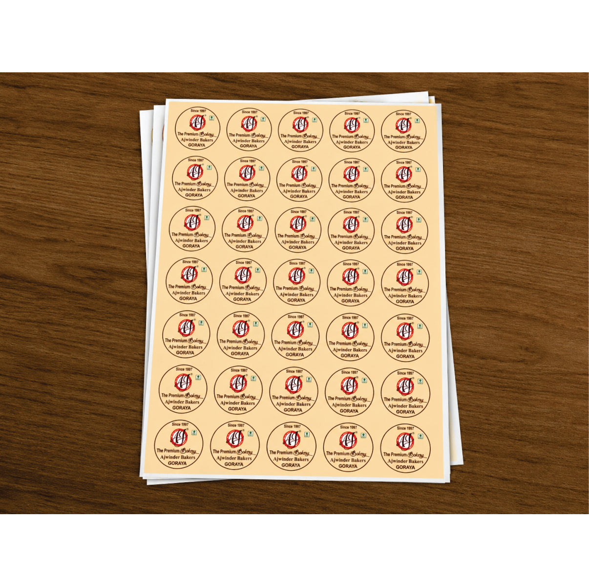 CUSTOM STICKER BK 002 | 100 SHEETS