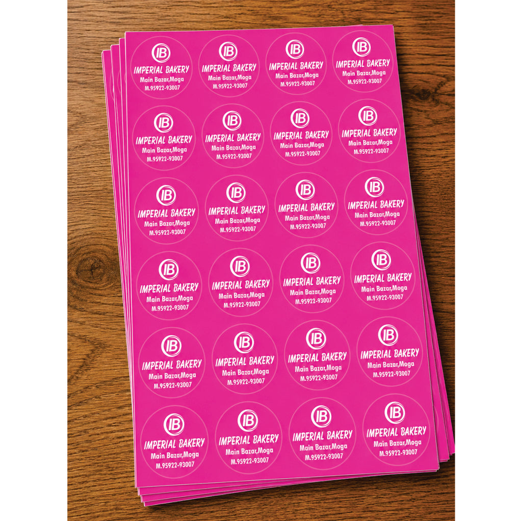 CUSTOM STICKER BK 20 | 100 SHEETS